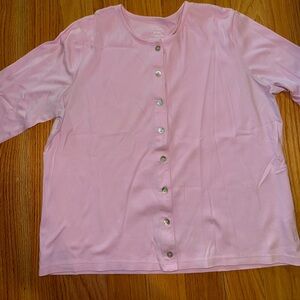 Pink Cardigan from LLBean